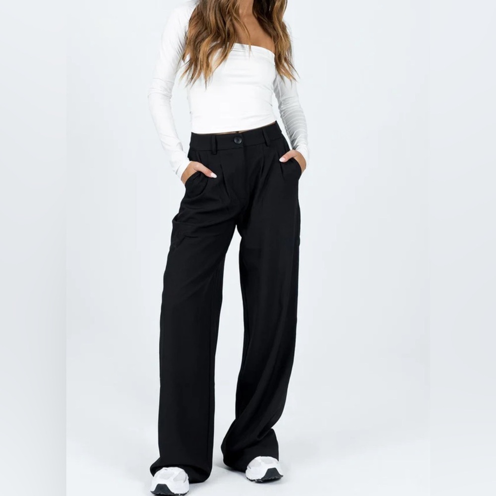 Princess Polly Black Archer Pants Size 2